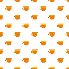 Coffee cup pattern seamless vector repeat for any web design