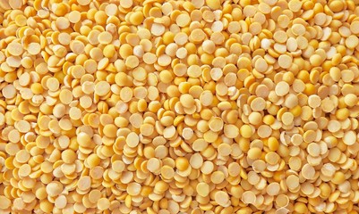 Pile of Yellow Dried Soybeans Textured Background