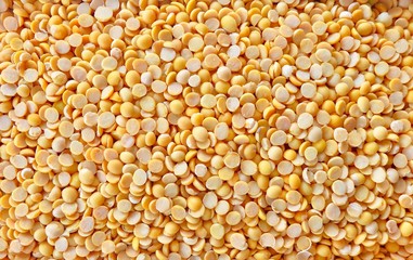 Pile of Yellow Dried Soybeans Textured Background