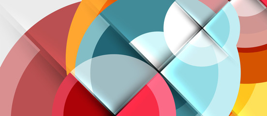 Obraz premium Circular geometrical design template