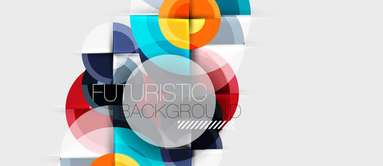 Fototapeta premium Circular geometrical design template