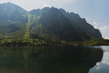 Naklejka na ściany i meble Beautiful scenery of the High Tatras mountains in Slovakia