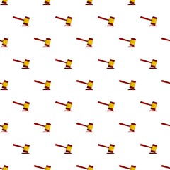 Judge gavel pattern seamless vector repeat for any web design