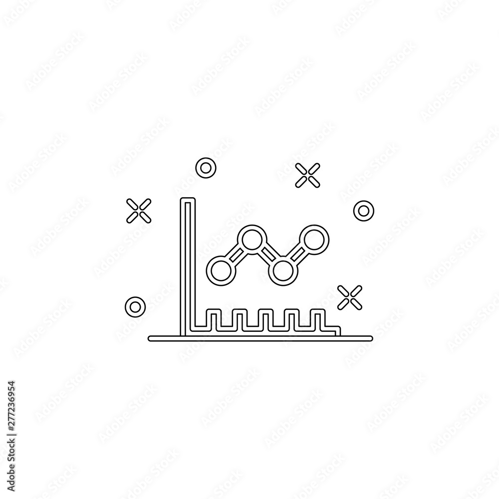 Poster point diagram icon. element of business charts for mobile concept and web apps icon. outline, thin l