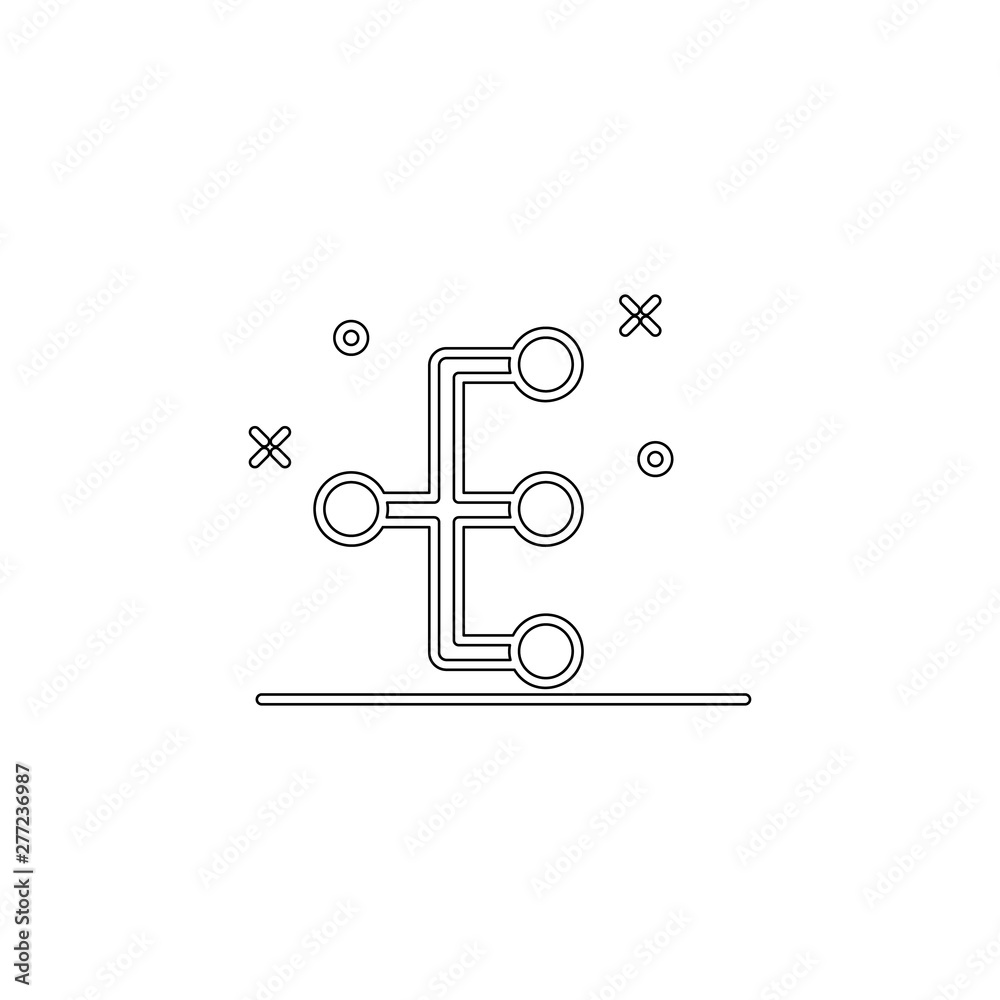 Poster structural report icon. element of business charts for mobile concept and web apps icon. outline, th