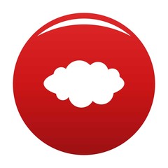Rain icon. Simple illustration of rain vector icon for any design red