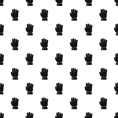 Hand stop pattern seamless vector repeat geometric for any web design