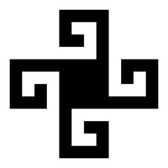 Obraz premium Aztec swastika symbol