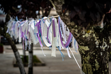 ribbons in the street