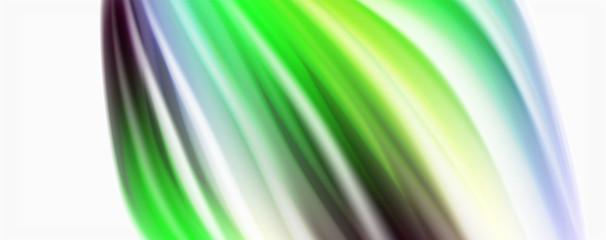 Glossy colorful liquid waves abstract background,, modern techno lines