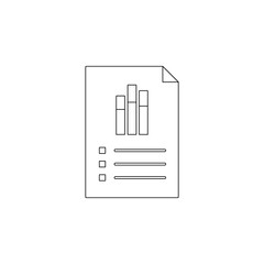 business charts icon. Element of charts for mobile concept and web apps icon. Outline, thin line icon for website design and development, app development