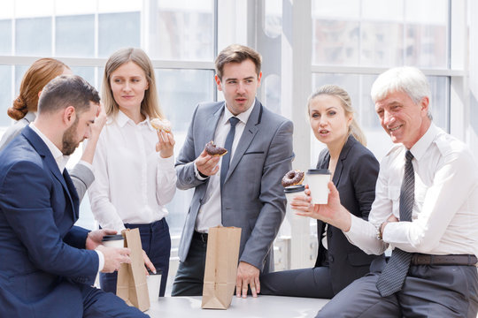 Business People Having Coffee Break