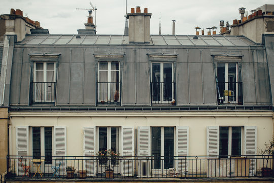 Roof and atics of Paris, France