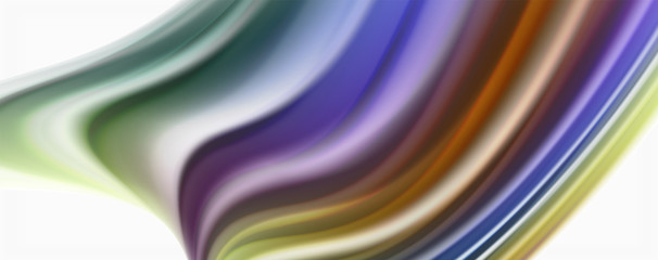 Glossy colorful liquid waves abstract background,, modern techno lines