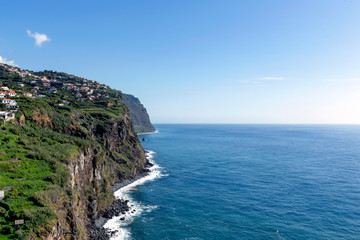 Fototapeta na wymiar Cliff coast in Madeira, Portugal