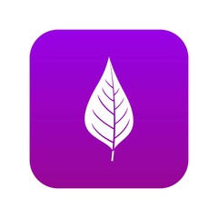 Apple tree leaf icon digital purple for any design isolated on white vector illustration