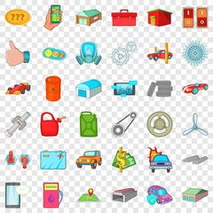 Payment icons set. Cartoon style of 36 payment vector icons for web for any design