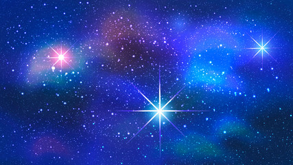 Fototapeta na wymiar Colorful Nebula in Space Background. Vector illustration.