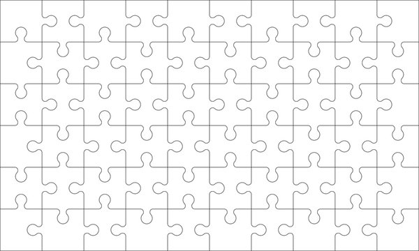 Printable Blank Jigsaw Puzzle Template