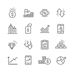 Fototapeta premium business and marketing icons set