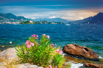 Am Seeufer des Lago Maggiore, Italien