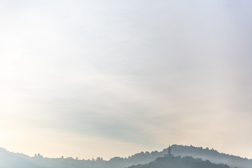 Obraz premium Landscape at sunrise in Bosnia and Herzegovina