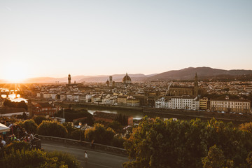 Obraz premium Panoramic view of Florence city from Piazzale Michelangelo