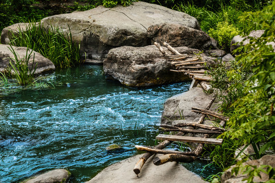 mountain river in matese park