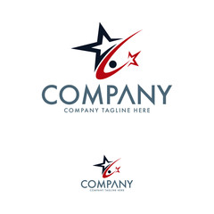 Education, Sport, Star and Human Logo Design