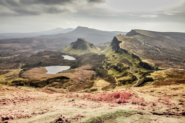 Quiraing - spectacular landscape of Isle of Skye