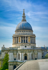 Fototapeta na wymiar St. Paul's Cathedral in Central London, England, UK.