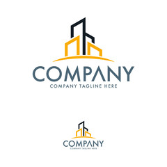 Real Estate, Construction and Architecture Logo Template
