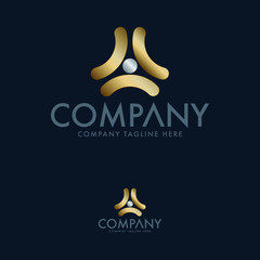 Creative Quarter and Geometric Logo Design Template