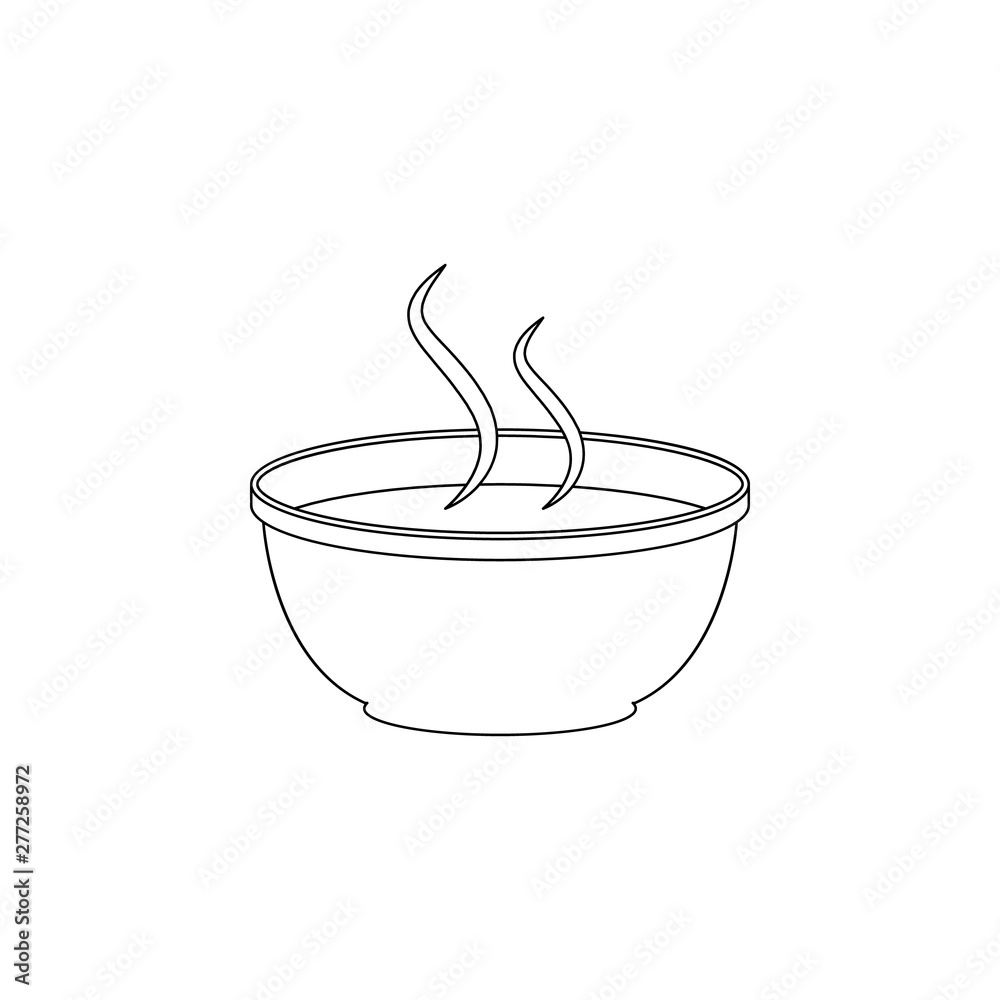 Aufkleber tomato soup icon. element of resturant for mobile concept and web apps icon. outline, thin line icon