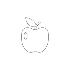 Apple icon. Element of resturant for mobile concept and web apps icon. Outline, thin line icon for website design and development, app development