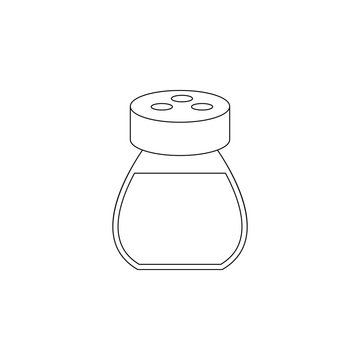 recommend clip art: Salt shaker icon. Element of resturant for mobile concept and web apps icon. Outline, thin line icon for website design and development, app development