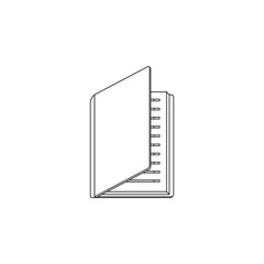 Open book icon. Element of book for mobile concept and web apps icon. Outline, thin line icon for website design and development, app development