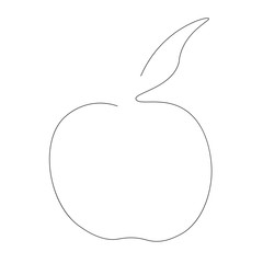 vector illustration of apple