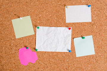 Corkboard color size paper pin thumbtack tack sheet billboard notice board