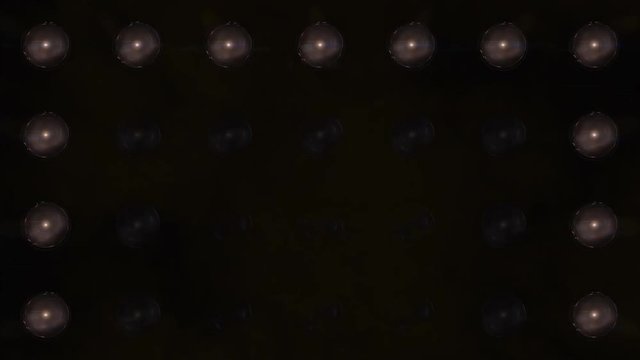 Floodlights Flashing Amber Looped Animations Close up