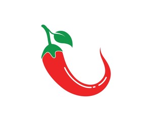 Chili logo icon vector illustration design