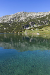 Fototapeta na wymiar Amazing view of The Stinky Lake (Smradlivoto Lake), Rila mountain, Bulgaria