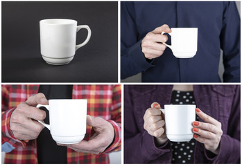 Hands holding cup or mug