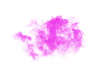 pink cloud on white background