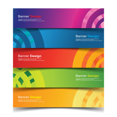Fototapeta premium Vector Abstract design banner web template