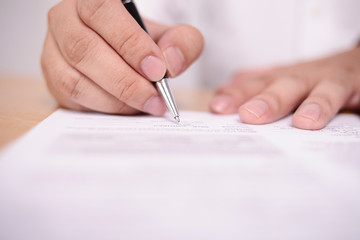 Businessman Signing Contract