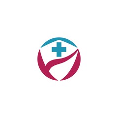 Medical logo icon template illustration