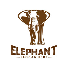 Elephant logo design vector. Animal logo template. Icon Symbol