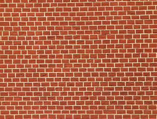 Background, red brick wall texture