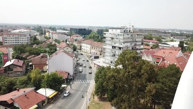Aerial view of the mosque